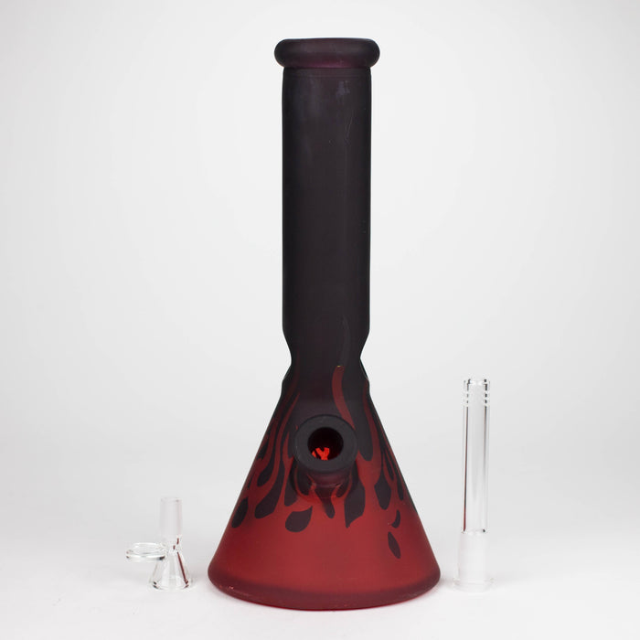 12.5" Soft glass 7mm beaker water bong [M12010]_7