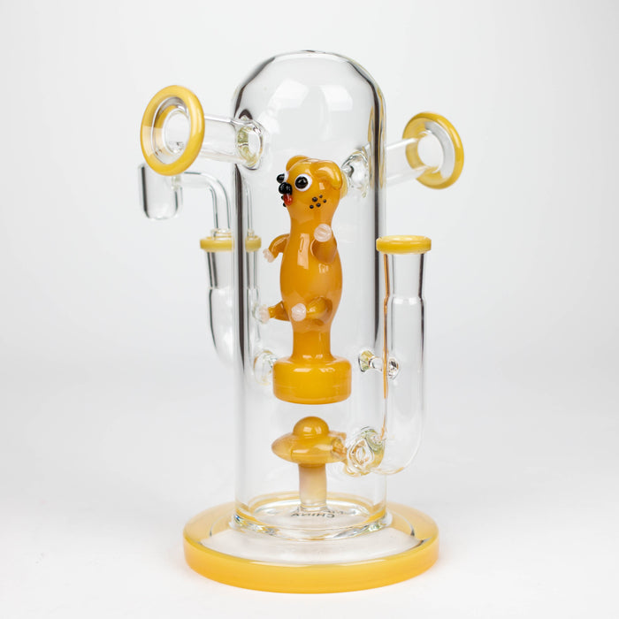 8.5" Double mouthpiece & Joint glass bong [XY-J06]_3