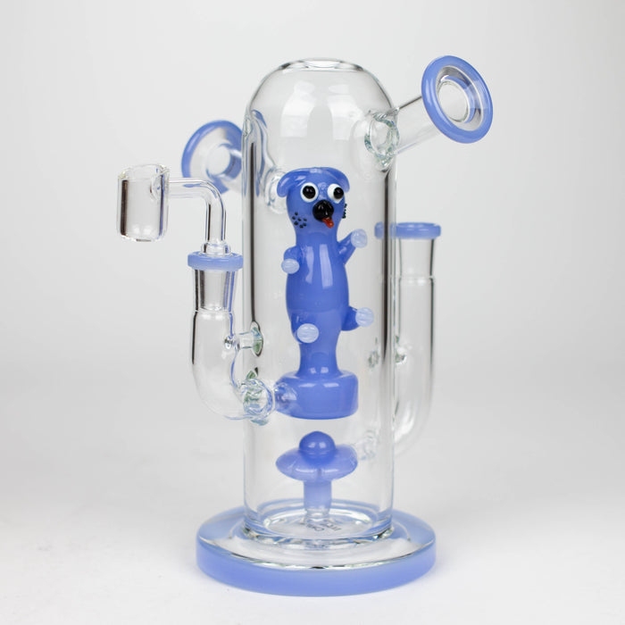 8.5" Double mouthpiece & Joint glass bong [XY-J06]_7