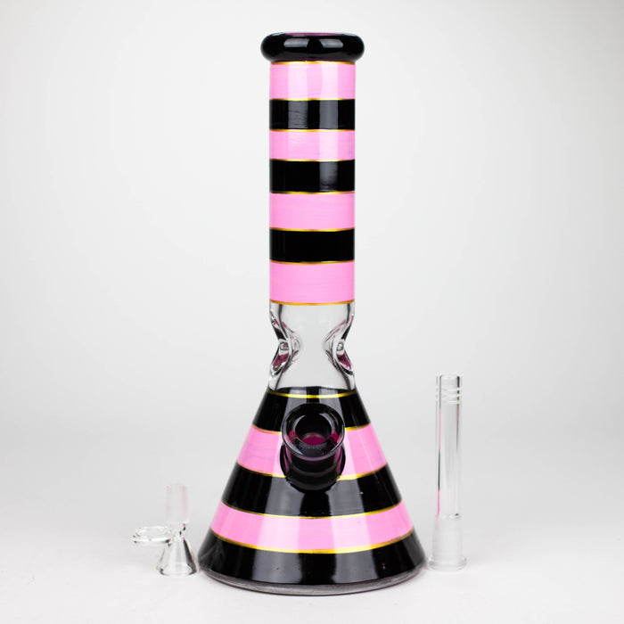 12.5" Soft glass 7mm beaker water bong [M12006A]_12