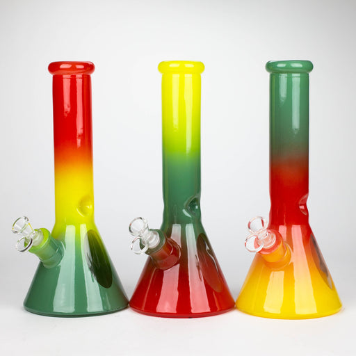 12.5" Soft glass 7mm beaker water bong [M12005]_0