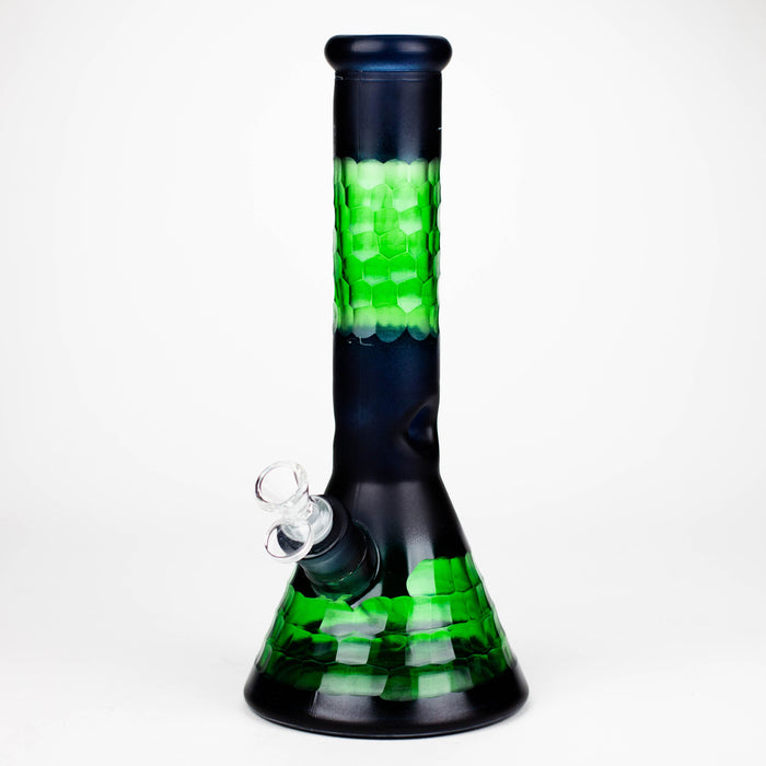 12.5" Soft glass 7mm beaker water bong [M12007B]_3