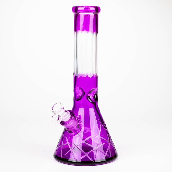 12.5" Soft glass 7mm beaker water bong [M12007A]_7