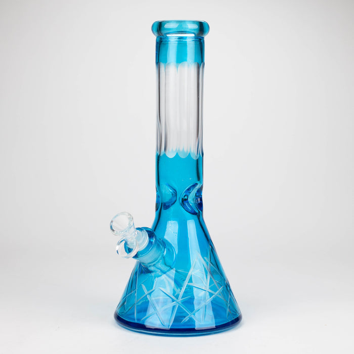 12.5" Soft glass 7mm beaker water bong [M12007A]_4