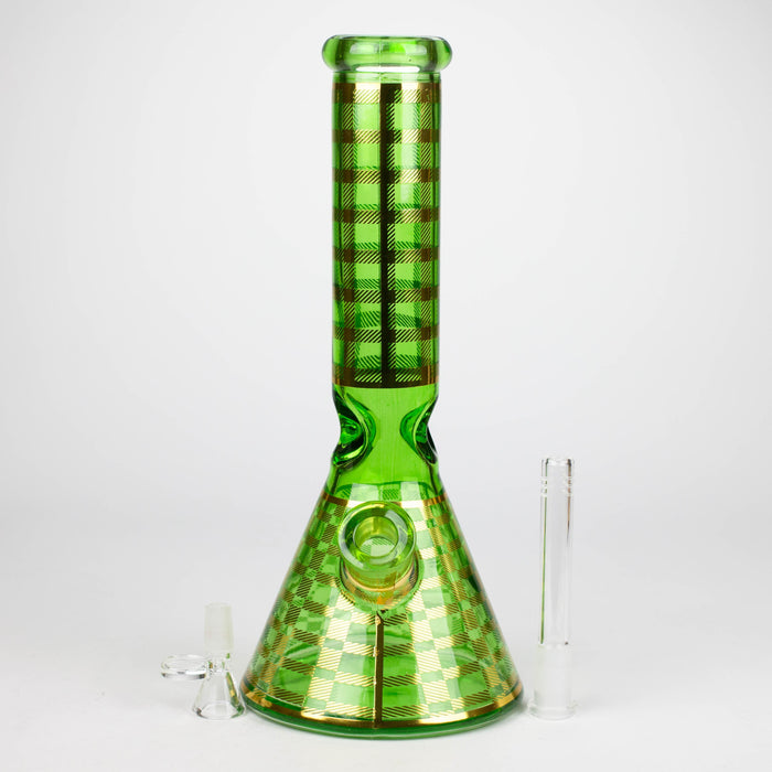 12.5" Soft glass 7mm beaker water bong [M12009A]_2