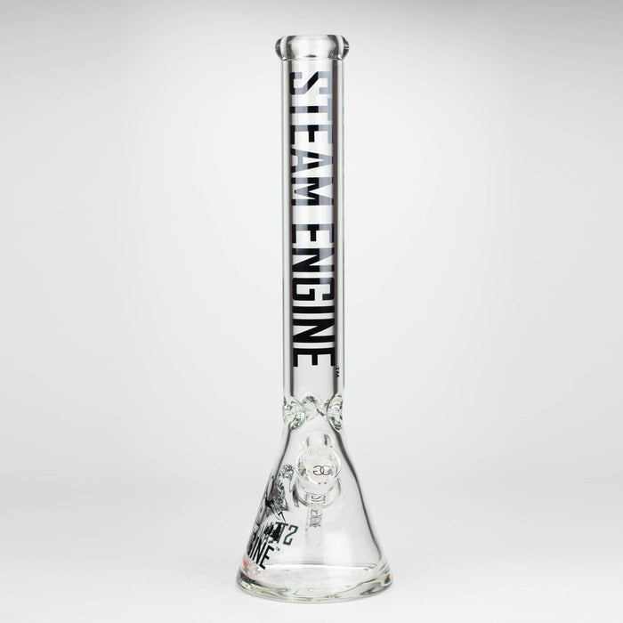 Steam Engine™ | 18 Inch 9mm glass bong with stickers by golden crown_9