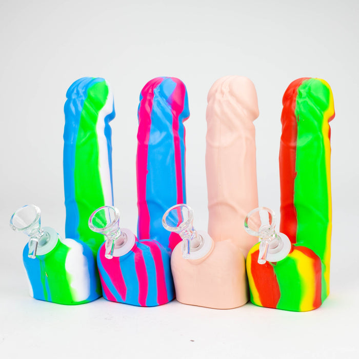 7" Silicone Penis Shape Bong-Assorte[155B]_0