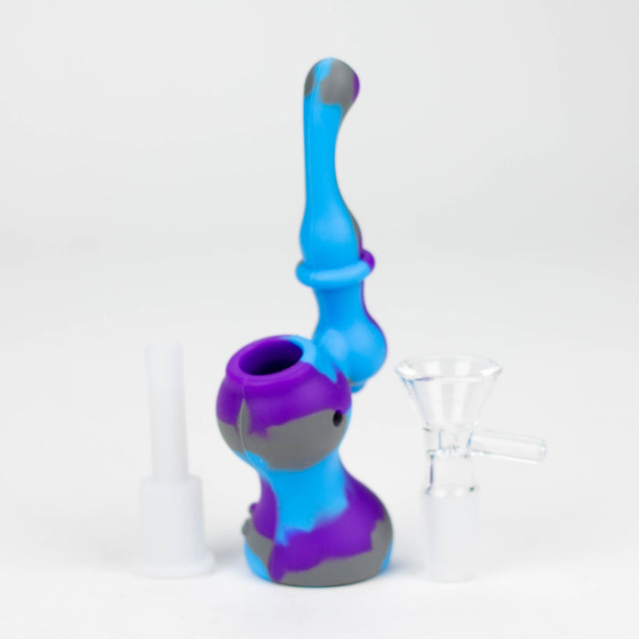 5.5" Silicone Mini Bubbler-Assorte [157B]_4