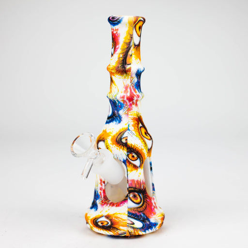 8" Silicone+Glass bong-Assorted [079B]_1