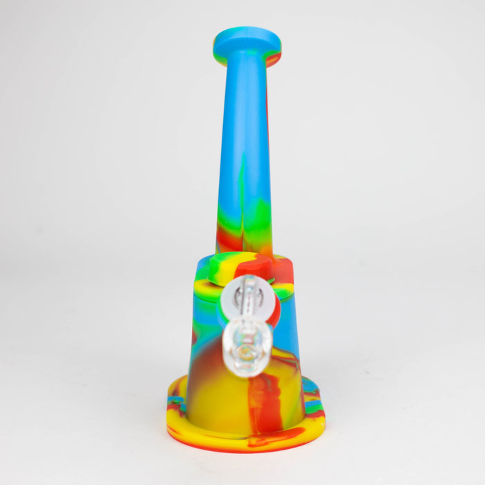 8.8" Silicone Flat bottom Rig-Assorted [018B]_6