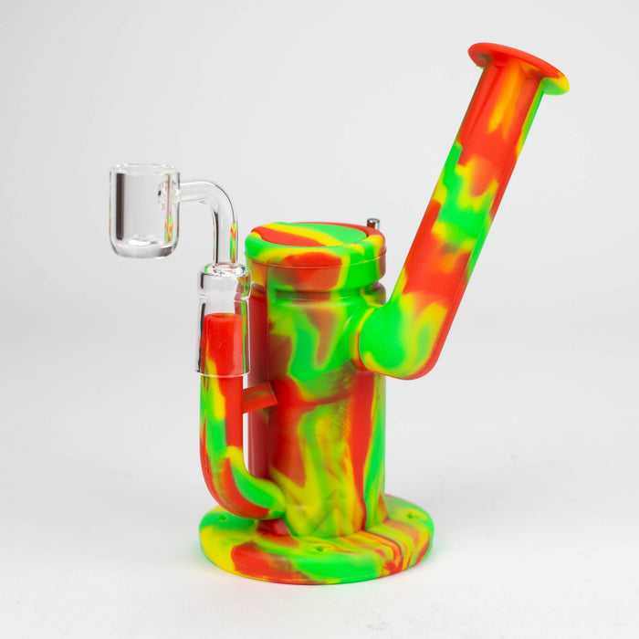 7.5" Silicone Rig with foldable mouthpiece-Assorted [127B]_1