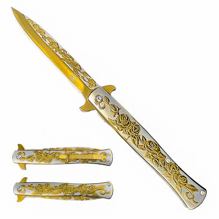 Falcon | 5" Gold Titanium Handle_0