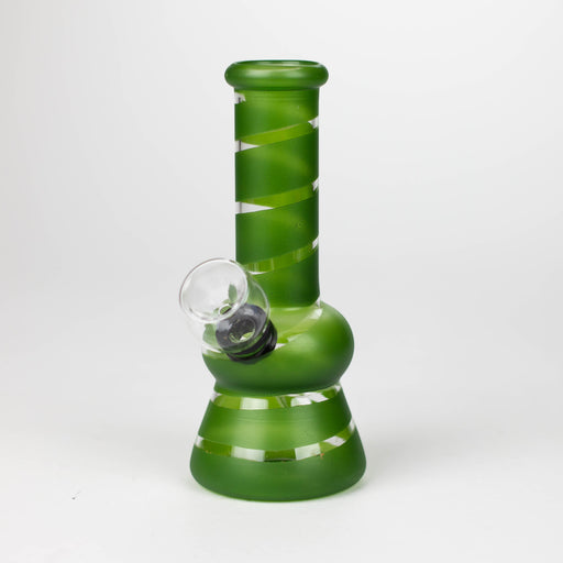 5" Color Stripe Diamond Base mini bong-Assorted_1