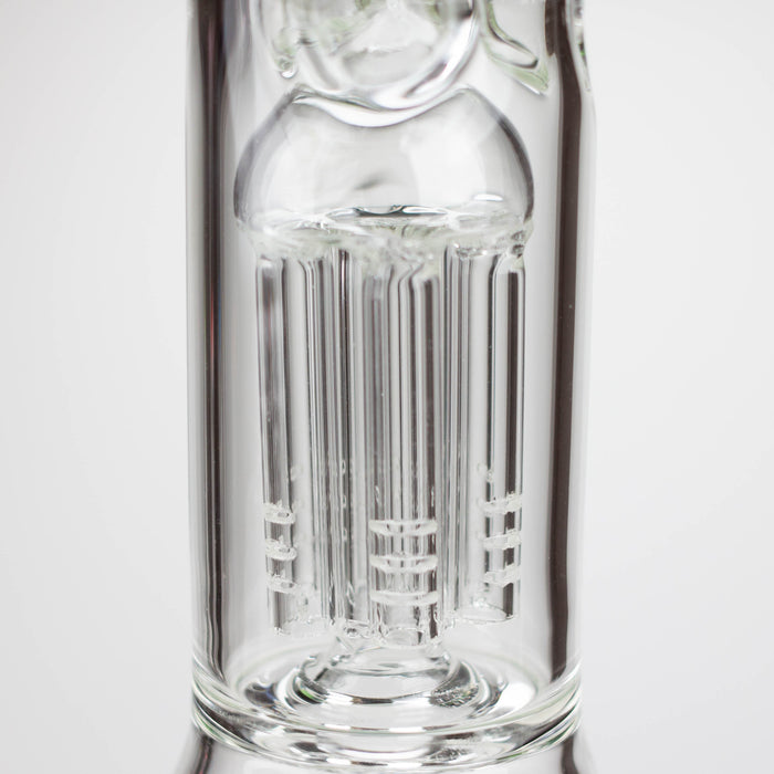 AQUA | 10.5" Single tree arm glass water bong with silicone cap [AQUA202]_9