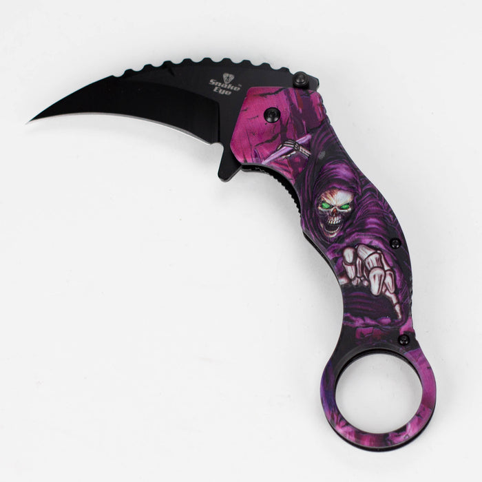 Snake Eye | Skull Design folding Karambit 3" Blade [SE-090P]_2