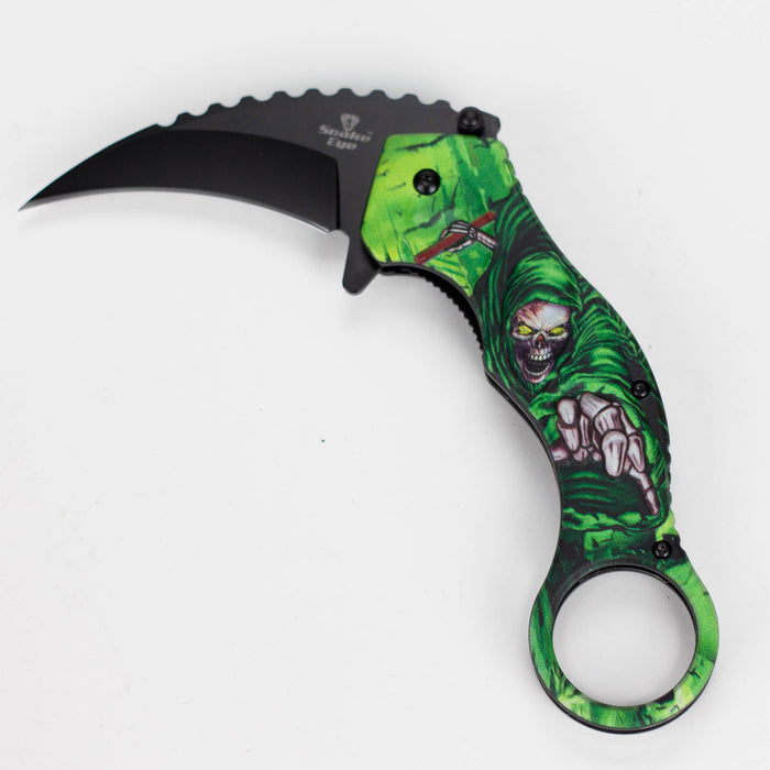 Snake Eye | Skull Design folding Karambit 3" Blade [SE-090P]_3