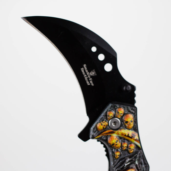 Snake Eye | Skull Design folding Karambit 3 " Blade [SE-12990]_5