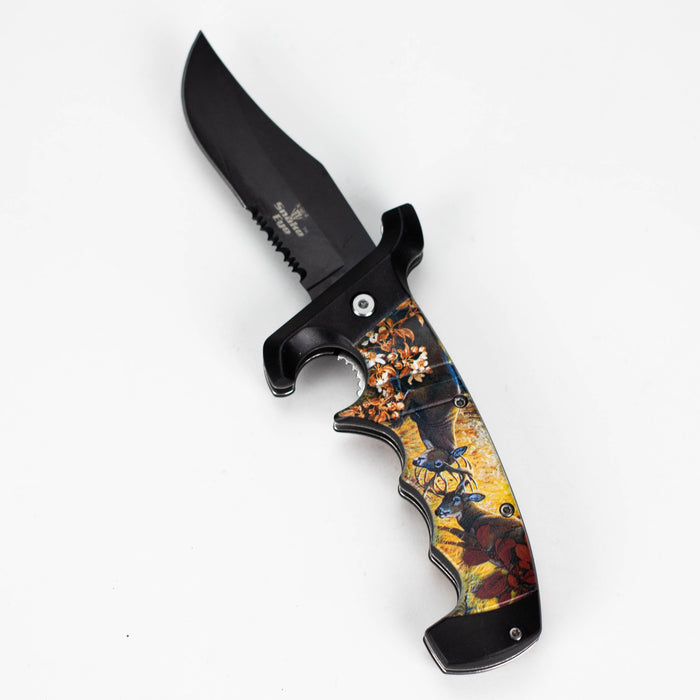 Snake Eye | 9″ Animal – Folding Knife Belt Clip [SE-5251]_3