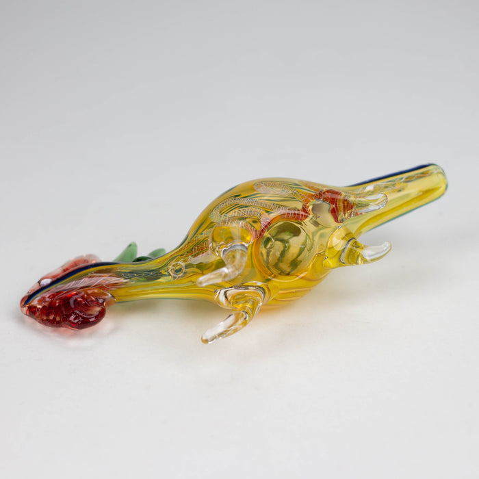 7" Lizard Insideout Glass Pipe [PIP972]_4