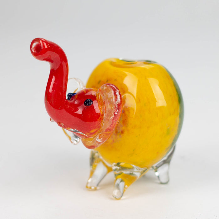 4.25" Elephant Rasta color hand pipe_1