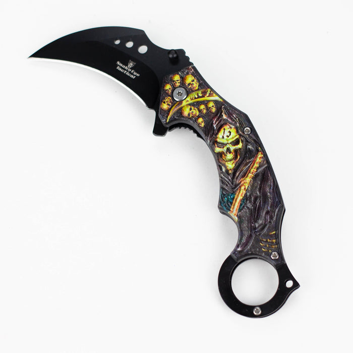 Snake Eye | Skull Design folding Karambit 3 " Blade [SE-12990]_7