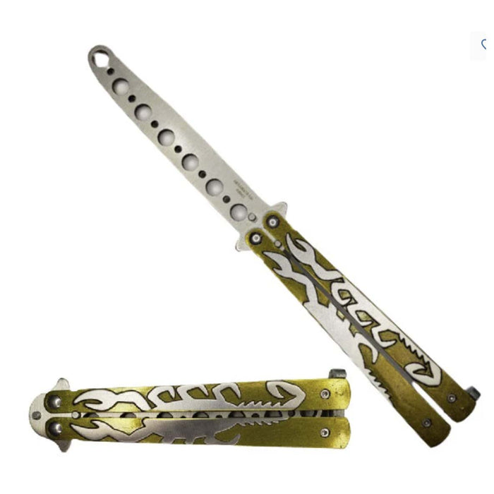 8 1/2" Scorpion Butterfly Training Knife_2