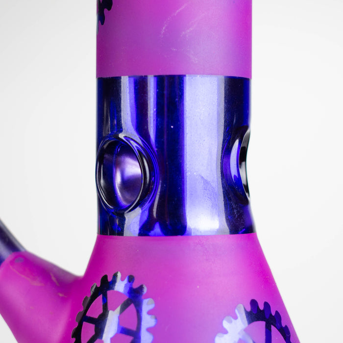 12" Purple Wheel Glass Water Bong_3