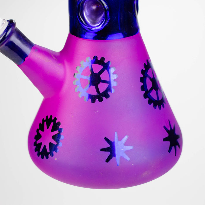 12" Purple Wheel Glass Water Bong_5