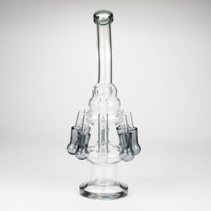 13" Multi chamber glass bong with inline difuser_8