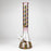 17" Color accented 7 mm glass water bong With Poker Design_5