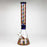 17" Color accented 7 mm glass water bong With Poker Design_6