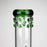 14" Color accented 7 mm glass water bong_3