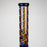 17" Color accented 7 mm glass water bong With Poker Design_8