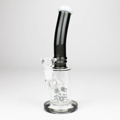 10" Glass bong with 8 holes water diffuser-Assorted_1