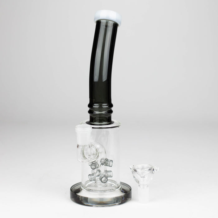 10" Glass bong with 8 holes water diffuser-Assorted_6