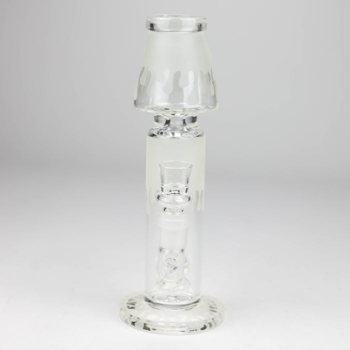 8" Glow in Dark Lamp glass water bong_3