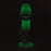 8" Glow in Dark Lamp glass water bong_1