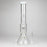 16" Color accented 7 mm glass water bong With Dffiuser_4