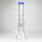 16" Color accented 7 mm glass water bong With Dffiuser_7