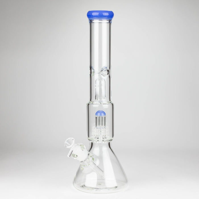 16" Color accented 7 mm glass water bong With Dffiuser_7