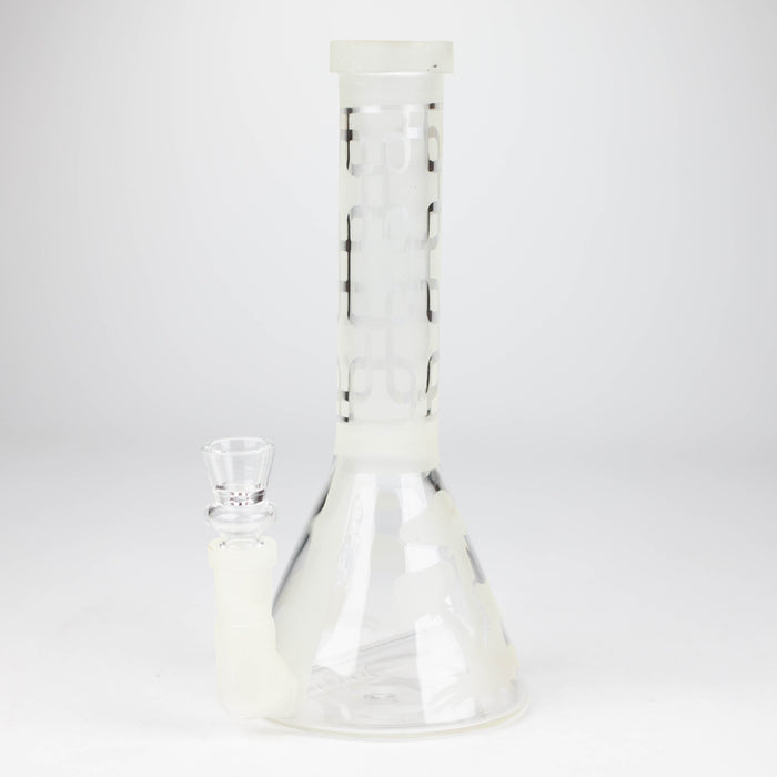 12" GLOW IN DARK BEAKER BONG WITH ICE CATCHER_1