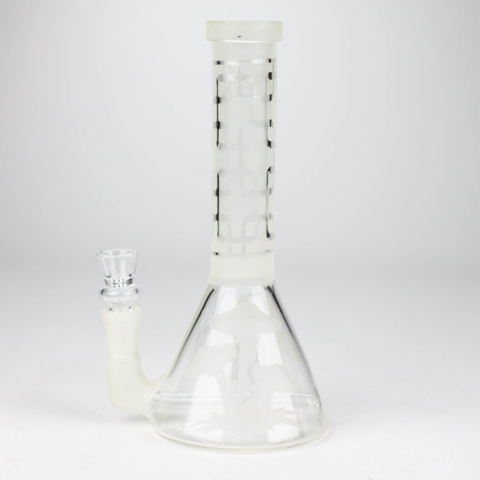 12" GLOW IN DARK BEAKER BONG WITH ICE CATCHER_5