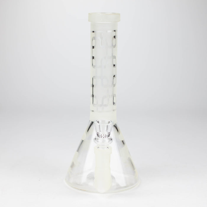 8" GLOW IN DARK BEAKER GLASS BONG_3