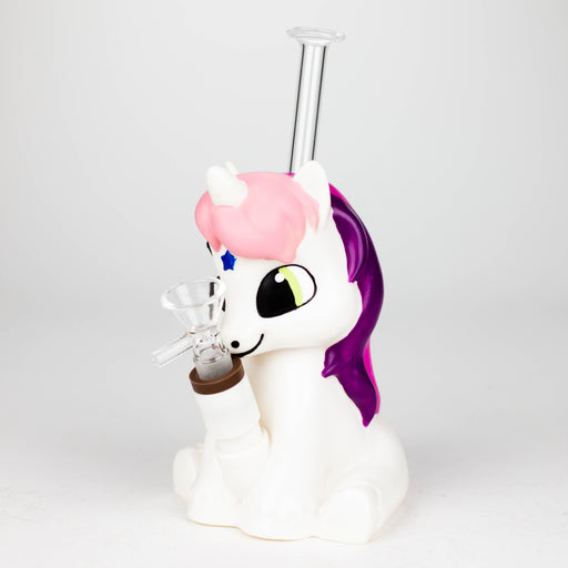 7.6" Vinyl unicorn water pipe [H395]_0