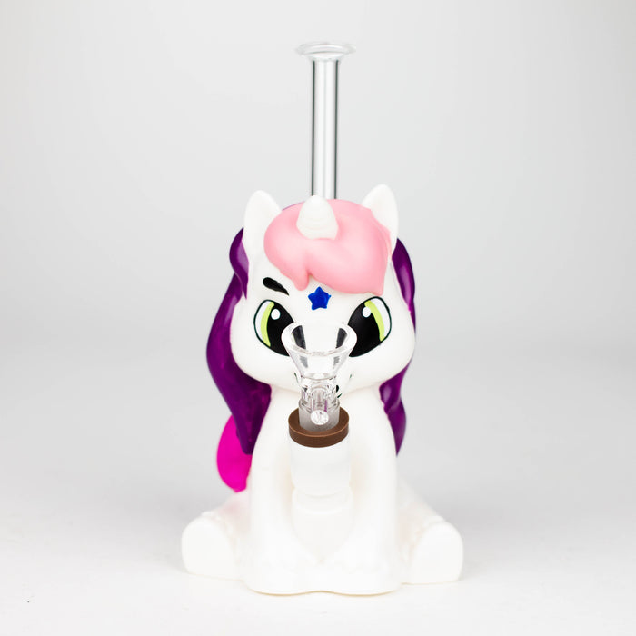 7.6" Vinyl unicorn water pipe [H395]_1