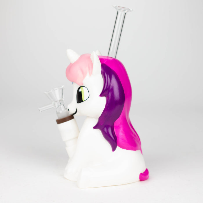 7.6" Vinyl unicorn water pipe [H395]_2