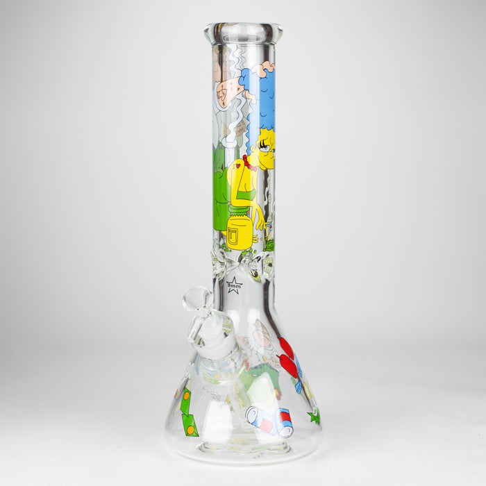 14" Cartoon 9 mm glass bong [PIP789]_8