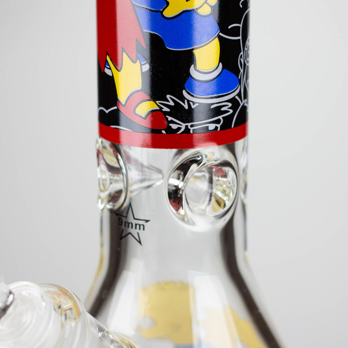 14" Cartoon 9 mm glass bong [PIP836]_1