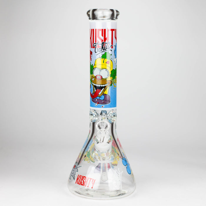 14" Cartoon Glow 9 mm glass bong [PIP834]_1