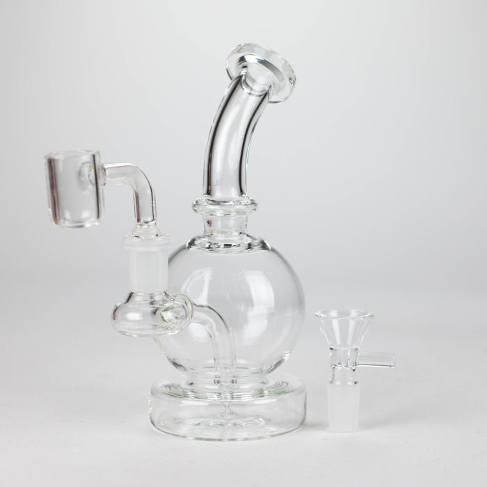 7" Solid Color Electroplate Rig with Banger and Bowl_8